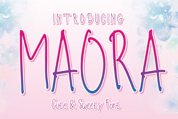 Maora Cute & Sweety Font Poster 1