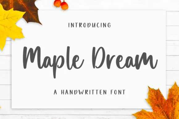 Maple Dream Font Maple Dream Font Poster 1