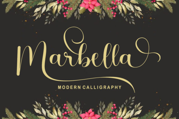 Marbella Font Poster 1