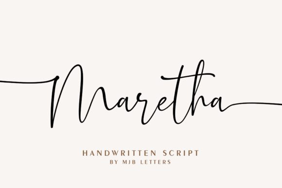 Maretha Font Poster 1