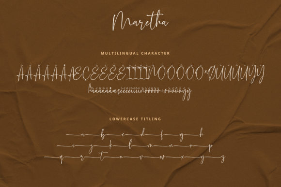 Maretha Font Poster 11