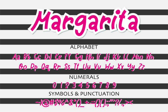 Margarita Font Poster 2