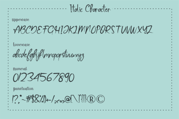 Margenta Ink Font Poster 3