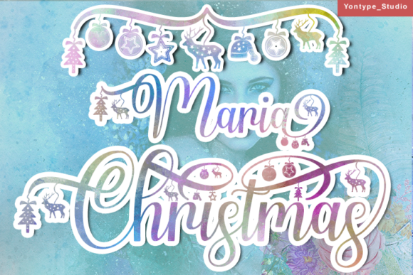 Maria Christmas Font Poster 1