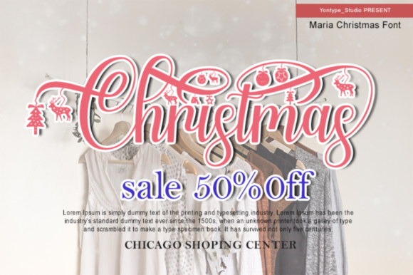 Maria Christmas Font Poster 3