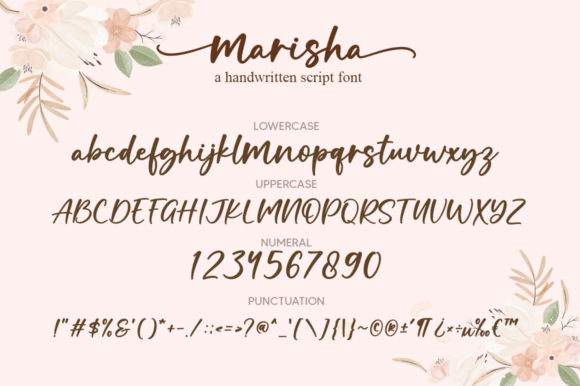 Marisha Font Poster 6