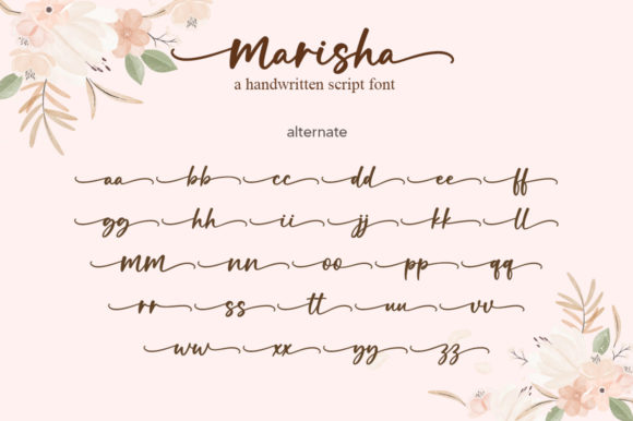 Marisha Font Poster 7