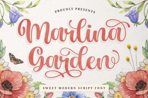 Marlina Garden Font Marlina Garden Font Poster 1