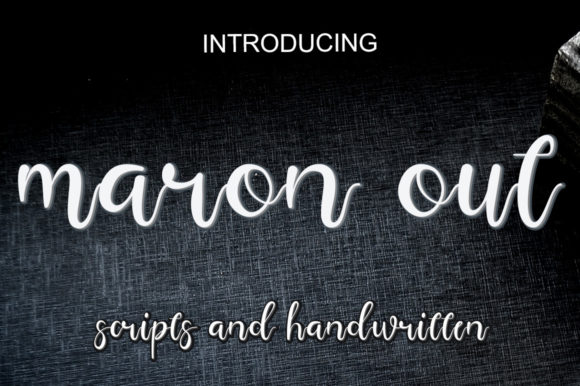Maron out Font Poster 1