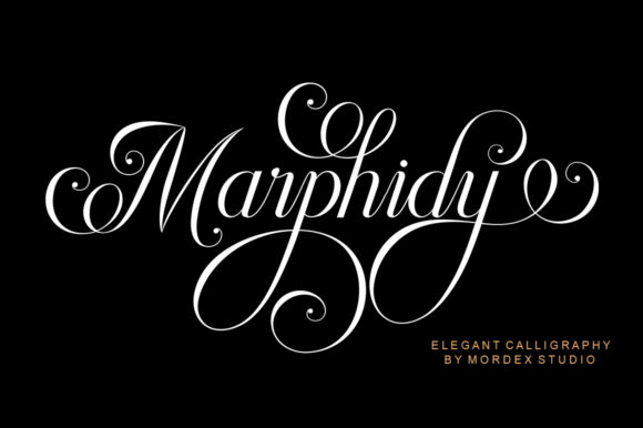 Marphidy Script Font Poster 1