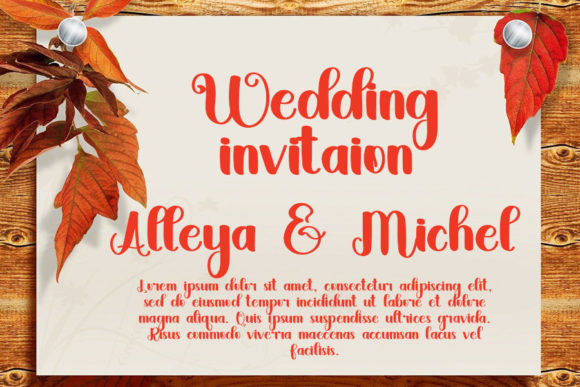 Marriage Font Poster 3