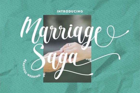 Marriage Saga Font Poster 1