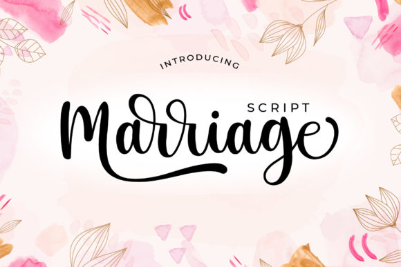 Marriage Script Font Poster 1