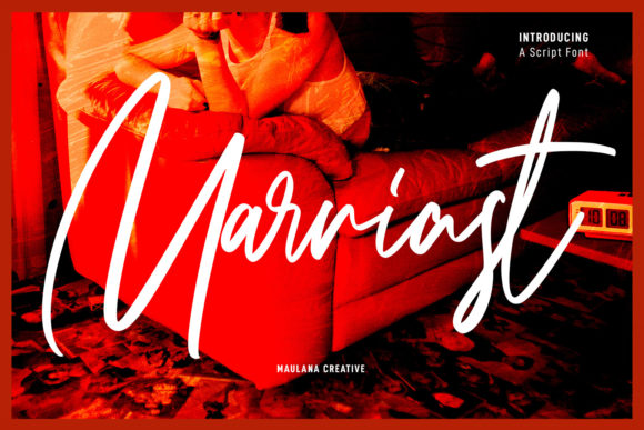 Marriast Script Font Poster 1