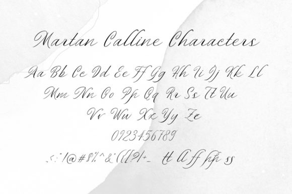 Martan Calline Font Poster 5