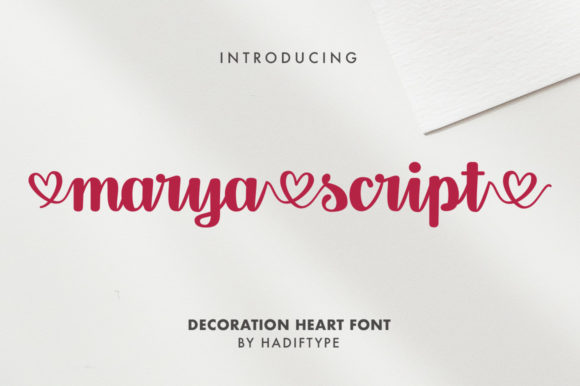 Marya Script Font Poster 1