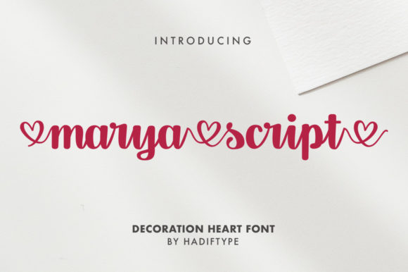 Marya Script Font