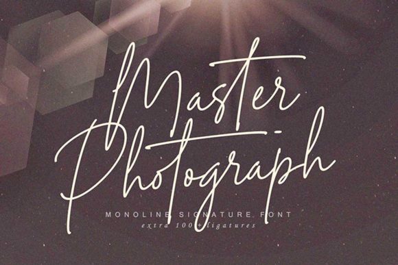 Master Photograph Font Poster 1