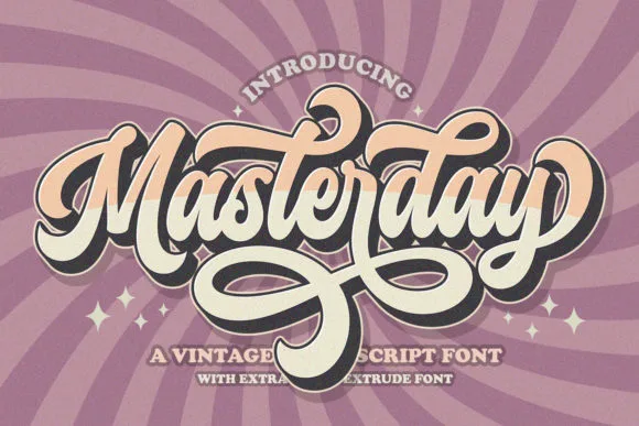 Masterday Font Masterday Font Poster 1