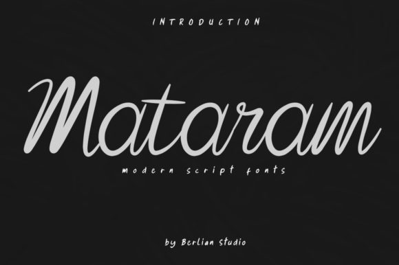 Mataram Font Poster 1