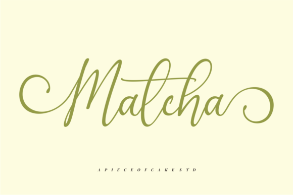 Matcha Font Poster 1