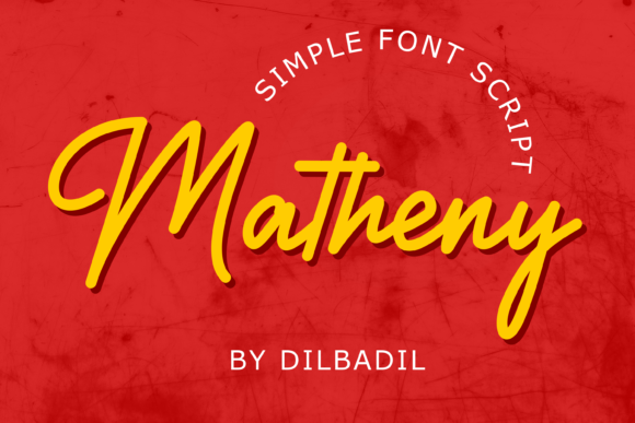 Matheny Font Poster 1