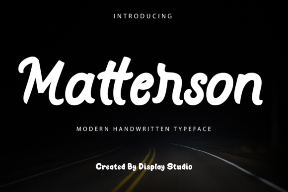 Matterson Font Poster 1