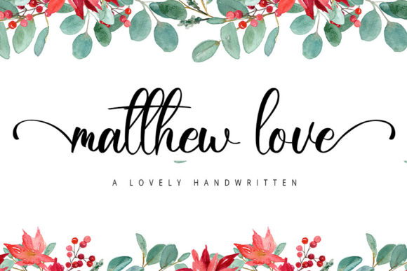 Matthew Love Font Poster 1