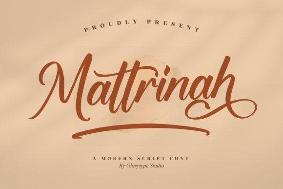 Mattrinah Font Poster 1