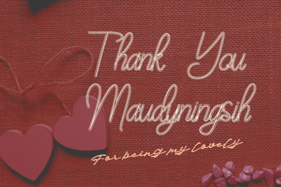 Maudy Silky Font Poster 9