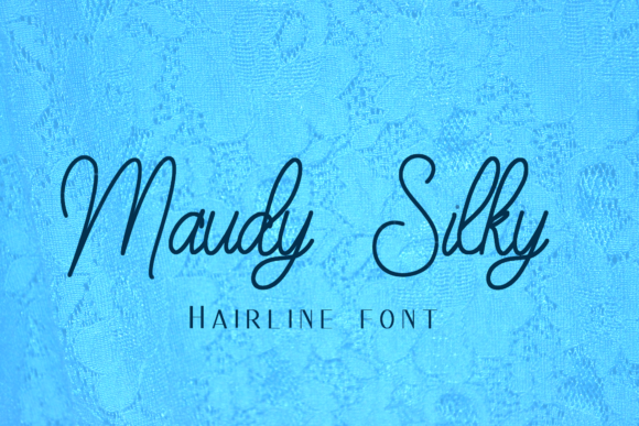 Maudy Silky Line Font Poster 1