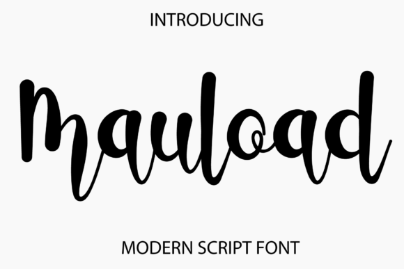 Mauload Font Poster 1