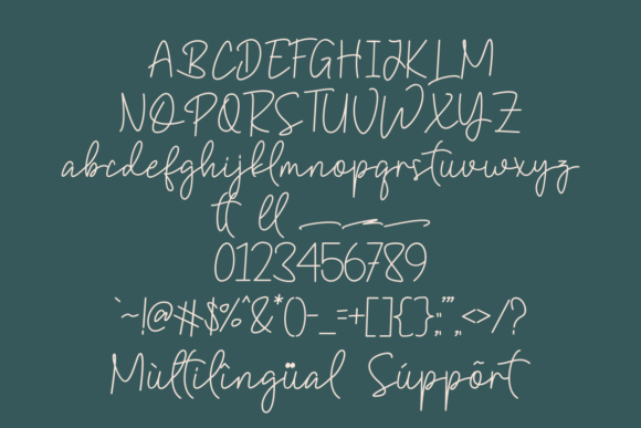 Meflin Script Font Poster 5