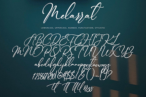 Melarrat Font Poster 9