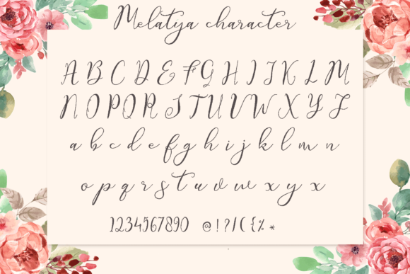 Melatya Font Poster 6