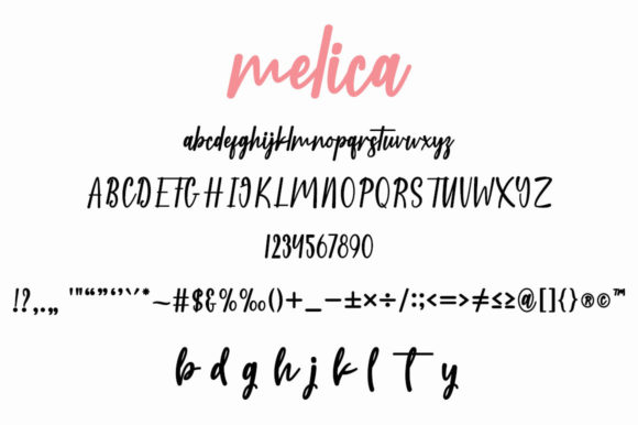 Melica Font Poster 6