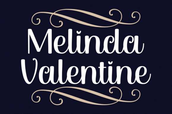 Melinda Valentine Font Poster 1