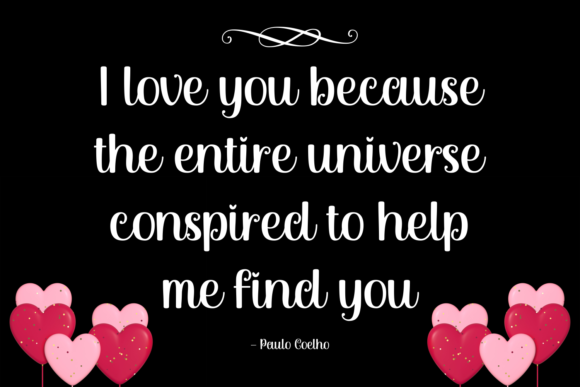 Melinda Valentine Font Poster 5