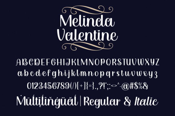 Melinda Valentine Font Poster 6