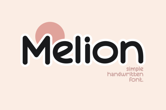 Melion Font Melion Font Poster 1