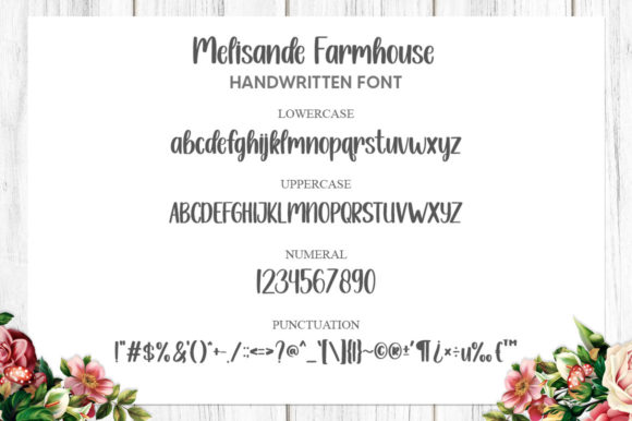 Melisande Farmhouse Font Poster 9