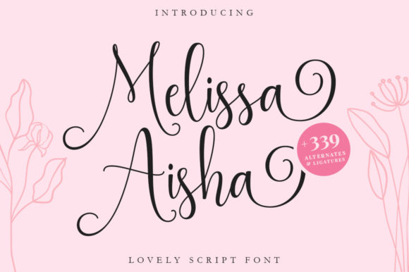 Melissa Aisha Font Poster 1