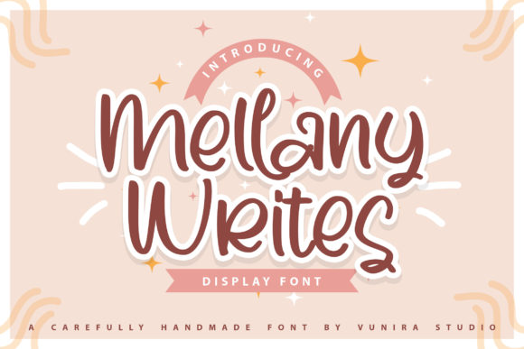 Mellany Writes Font Poster 1