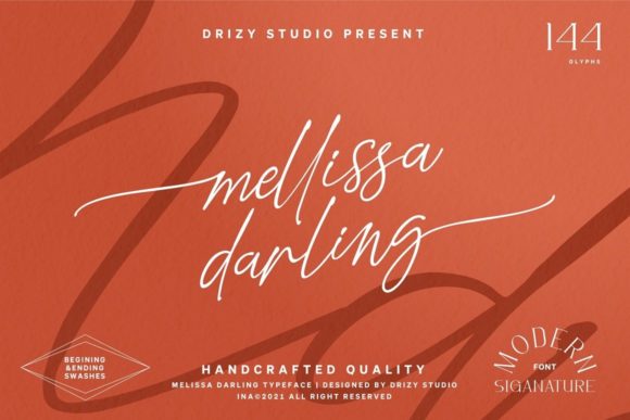 Mellissa Darling Font Poster 1