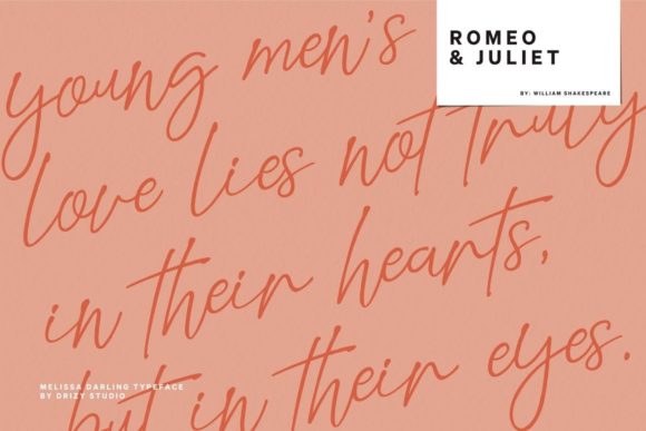 Mellissa Darling Font Poster 3