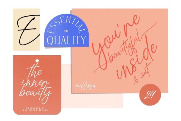 Mellissa Darling Font Poster 4