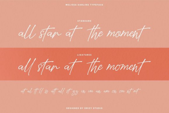 Mellissa Darling Font Poster 8