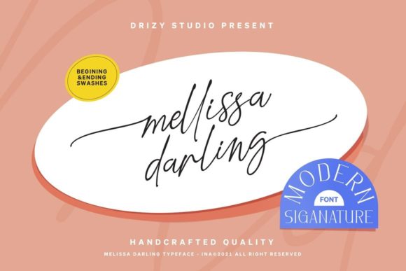 Mellissa Darling Font Poster 10