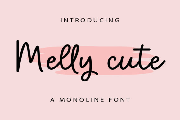 Melly Cute Font Poster 1