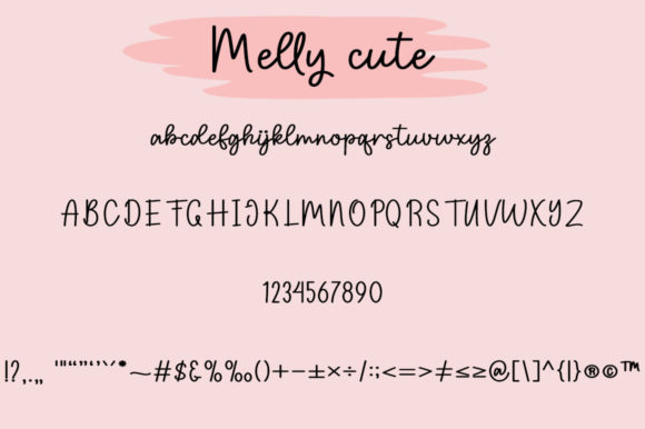Melly Cute Font Poster 5